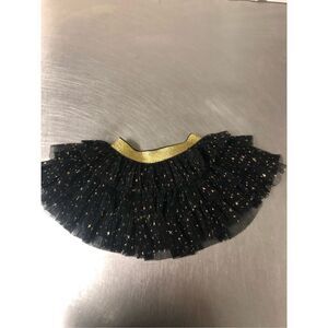 🌼5for$25🌼 Falls Creek Girls Red Black and Gold Festive Tutu Skirt Size 18 MOS